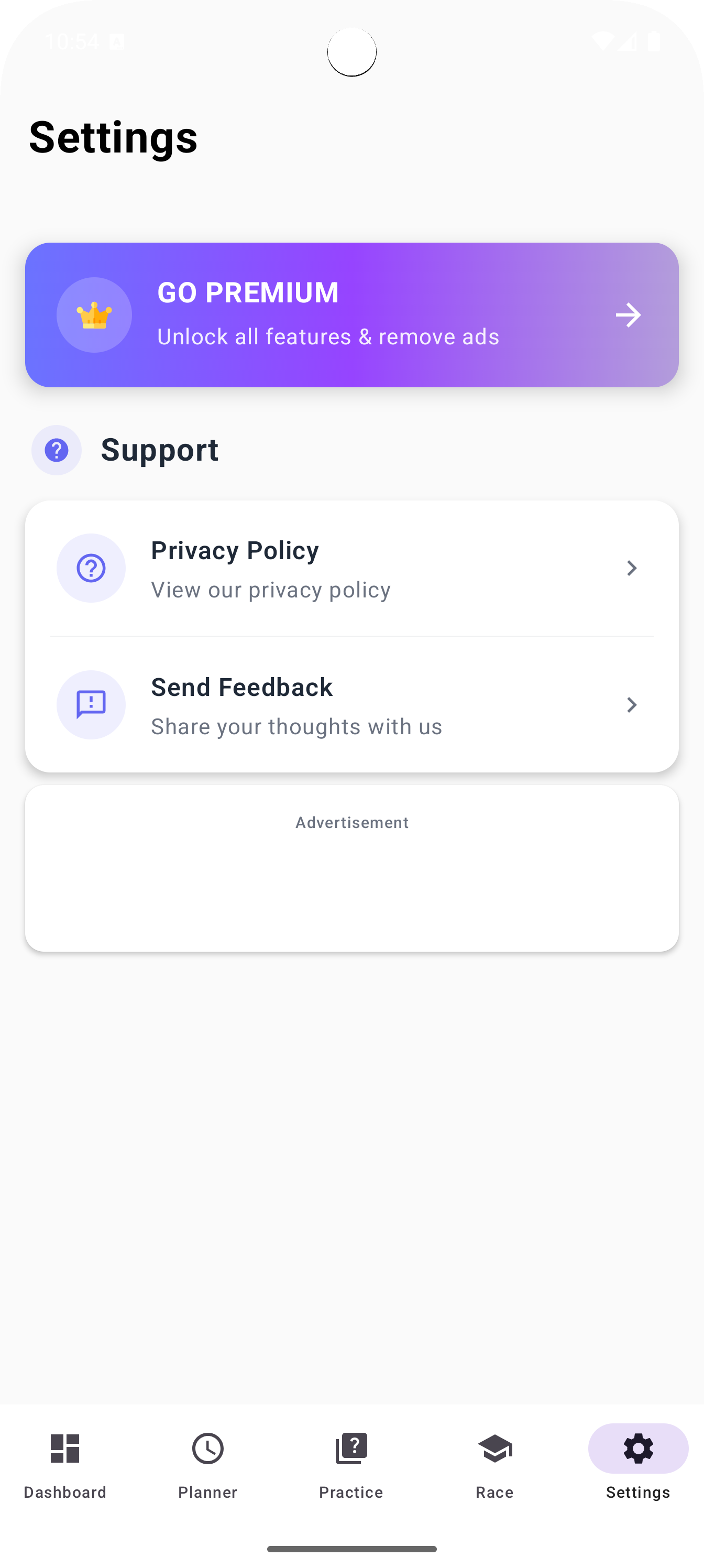 App Settings